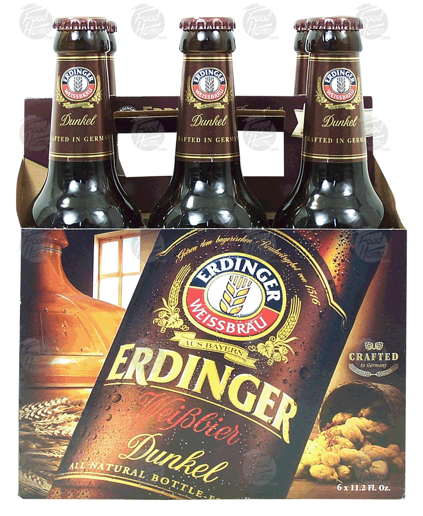 Erdinger Dunkel wei Bbier, weissbrau, 5.3% alc. by vol., 11.2-fl. oz. Full-Size Picture